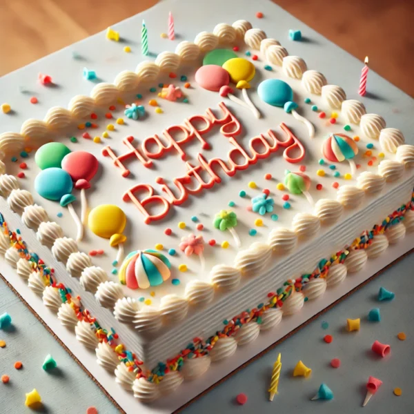 Oro Valentio Special Order Cake (9" x 13" Sheet Cake / 9" Round)