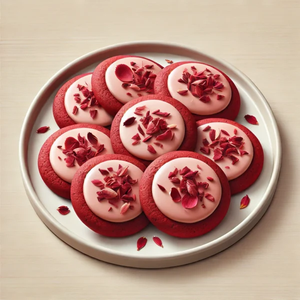 Red Velvet Roses Keto Cookies - Image 3