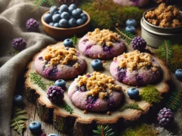 Golden Dolci Huckleberry Streusel Keto Cookies - 6 Pack