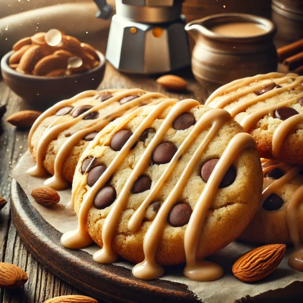 Golden Dolci Chocolate Chip & Amaretto Drizzle Keto Cookies - 6 Pack