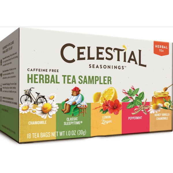 Celestial Seasonings Herbal Tea Sampler (6x18 Bag) - Image 7