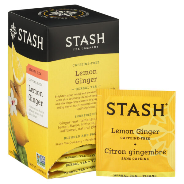 Stash Tea Lemon Ginger Tea (6x20 CT) - Image 5
