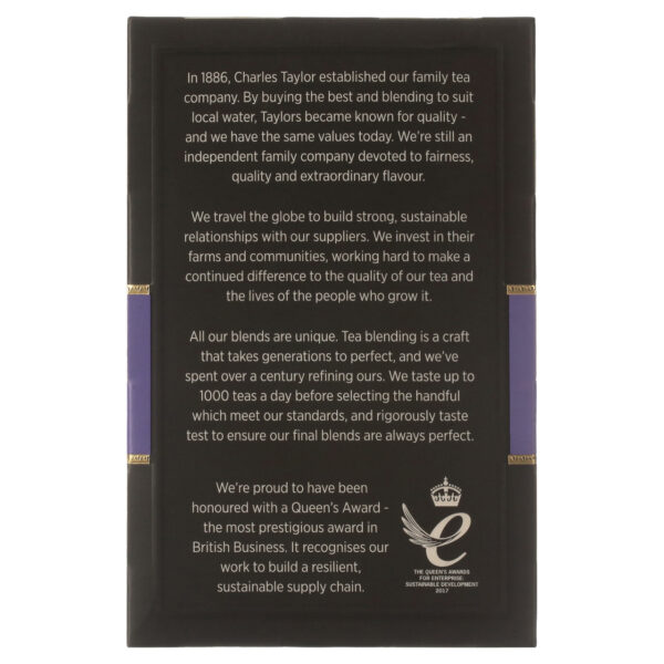 Taylors Of Harrogate Earl Grey Tea (6x50 Bag ) - Image 7