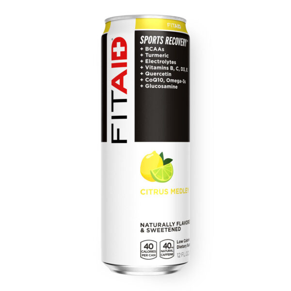 FitAid Citrus Medley Sports Recovery Drink 12 oz (Pack of 12)