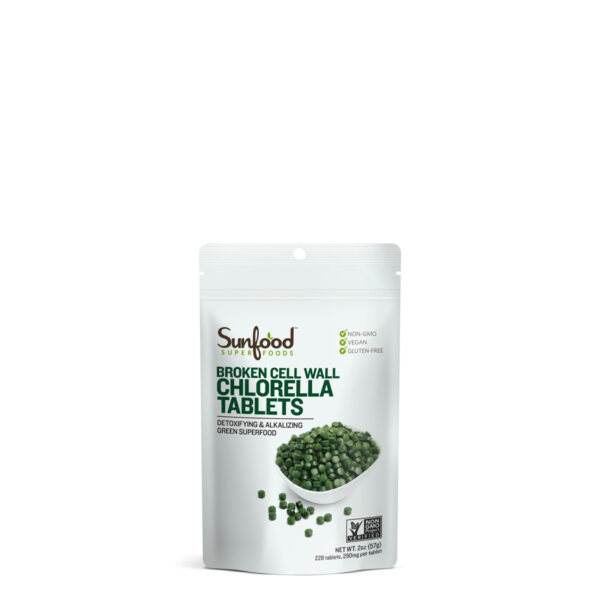 Sunfood Broken Cell Wall Chlorella Tablets 2 oz
