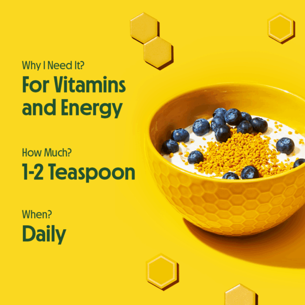 BeeKepper's B. Fueled Bee Pollen 5.2 oz - Image 3