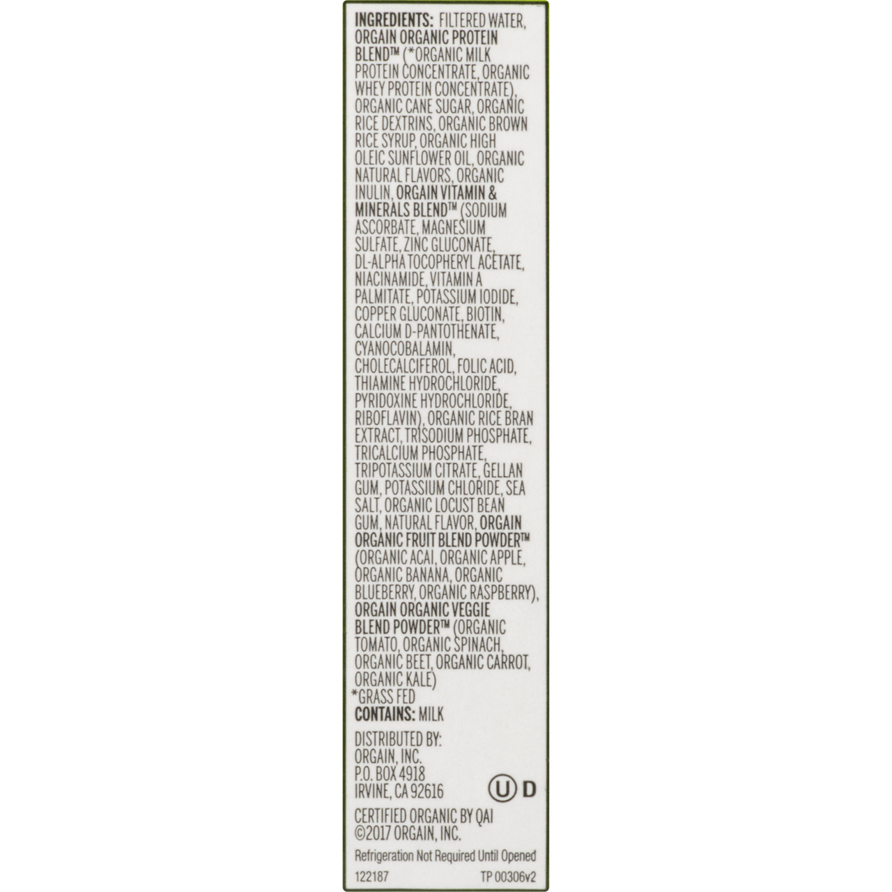 Orgain Organic Strawberry Nutrition Shake 4 Cartons (Pack of 3 Boxes) - Image 2