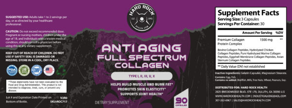 Anti-Aging Full Spectrum Collagen 90 Capsules - Image 3