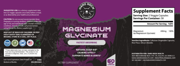 Magnesium Glycinate- Fast Absorption - Image 3