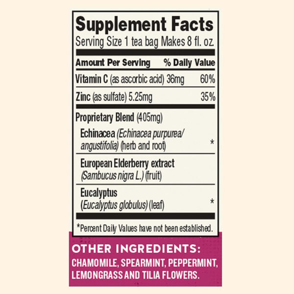 Celestial Seasonings Sleepytime Echinacea C Wellness Tea (6x20bag) - Image 3
