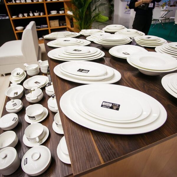 White Professional Oval Plate / Platter 10" inch | - Image 5