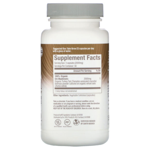 OM Turkey Tail Mushroom Superfood 90 Capsules - Image 2