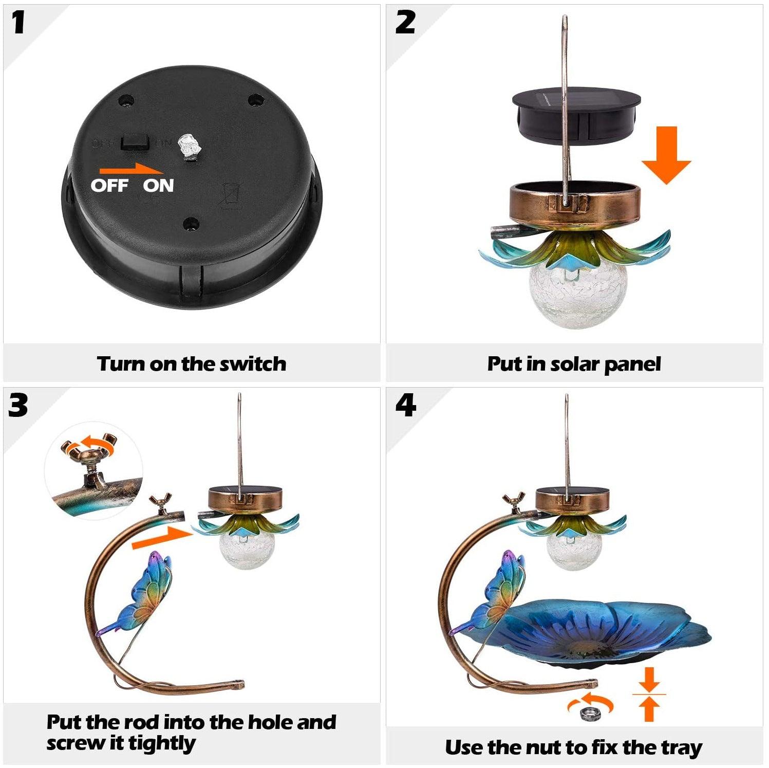 Solar Sparkle Sphere Bird Feeder - Image 4