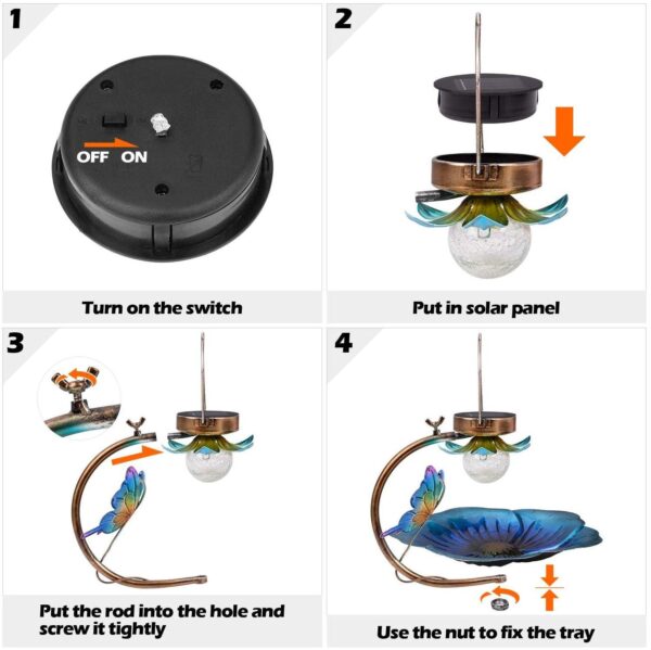 Solar Sparkle Sphere Bird Feeder - Image 4