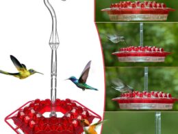 Introducing The Enchanting Hexagonal And Flower Bird Feeder Collection!