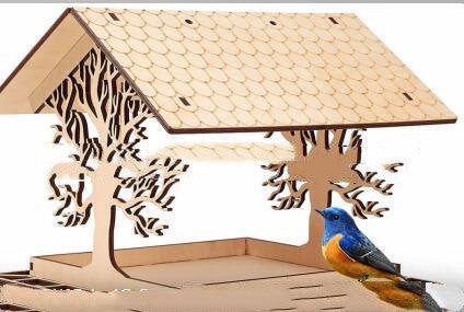 Rustic Woodland Hanging Bird Feeder - Charming Outdoor Garden Decor - Image 4