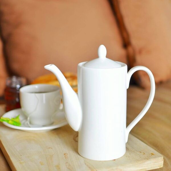 White Coffee Pot 22 Oz | 650 Ml - Image 3