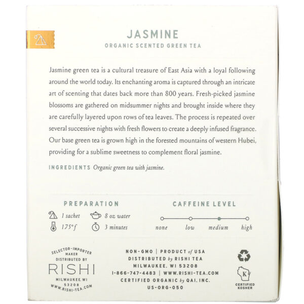 OG2 RISHI JSMN GRN TEA ( 6 X 15 BAG  ) - Image 2