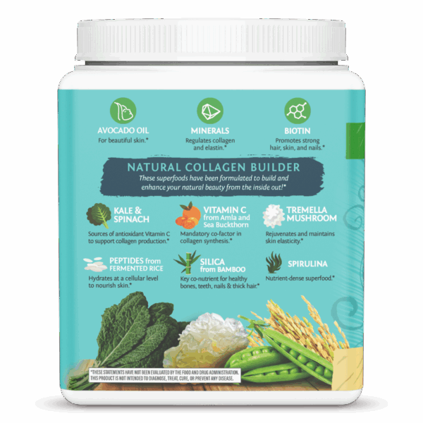 Sunwarrior Organic Collagen Builder Tahitian Vanilla 17.6 oz - Image 3