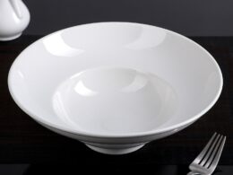 White Deep Salad or Soup Plate 9.75" inch | 16 Fl Oz |
