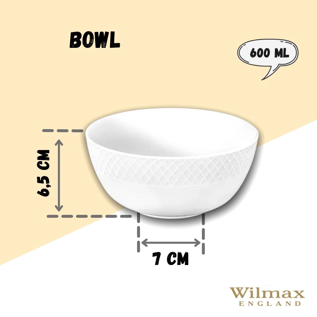 White Bowl 5.5" inch | 14 Cm 20 Fl Oz | 600 Ml - Image 4