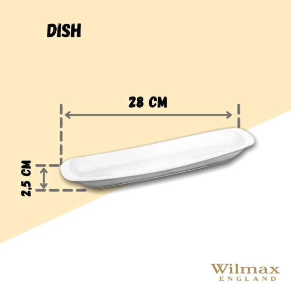 White Celery Tray / Dish 11" inch | 28 Cm - Image 4