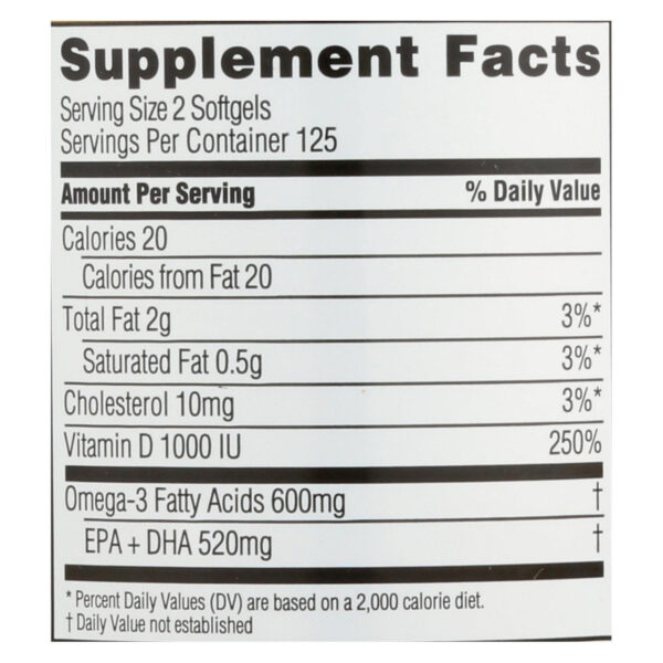 Spectrum Essentials Fish Oil With Vitamin D (1x250 Sgel) - Image 2