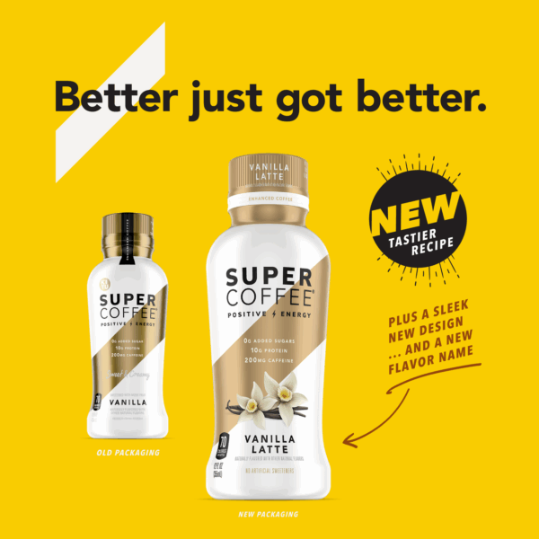 Super Coffee Vanilla Latte 12 oz (Pack of 12) - Image 4