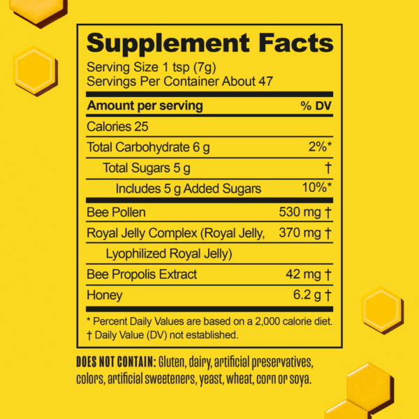 BeeKeeper's B. Powered Superfood Honey 11.6 oz - Image 4