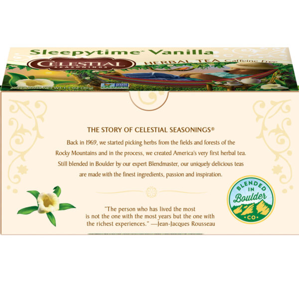 Celestial Seasonings Sleepytime Vanilla Herb Tea (6x20 Bag) - Image 5