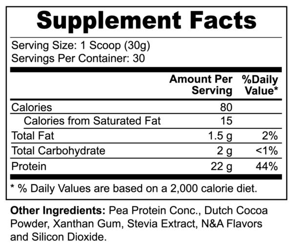 Vegan Pea Protein (Chocolate) - Image 3