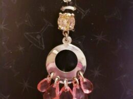 Multi-Crystal Oval Navel Dangle