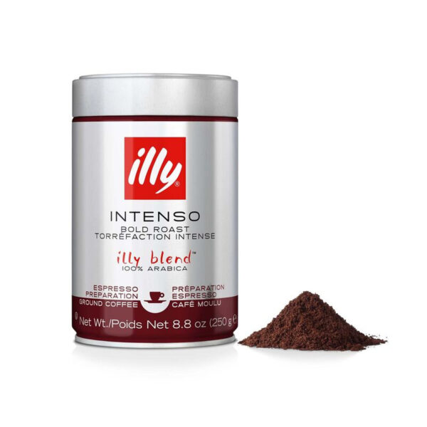illy Intenso Espresso Ground Coffee 8.8 oz (Pack of 6)