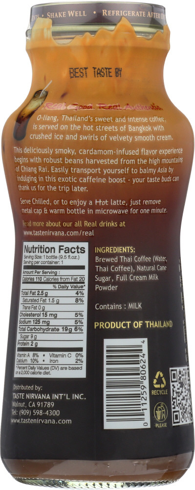 Taste Nirvana Thai Coffee (12x9.5OZ ) - Image 3
