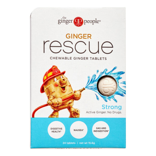 Ginger People Rescue Chewable Ginger Tablets 24 Tablets