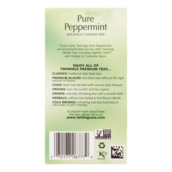 Twinings Pure Peppermint Tea (6x20 Bag) - Image 3