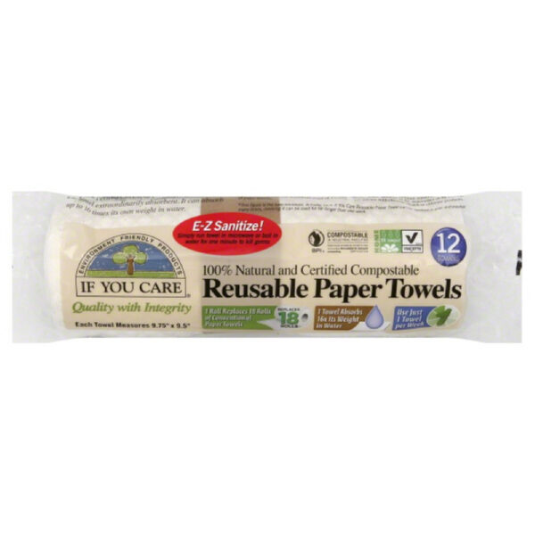 If You Care Reusable Paper Towels 8 x 12 Count