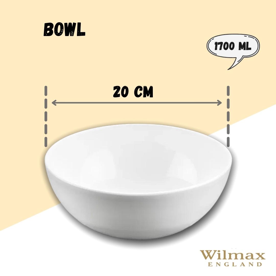 White Bowl 8" inch | 20 Cm 57 Oz | 1700 Ml - Image 5