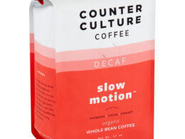Counter Culture Organic Whole Bean Slow Motion Decaf Coffee 12 oz (Pack of 6)