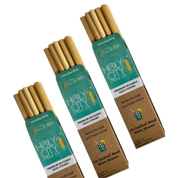 5.5" Jumbo Reed Straws | 10ct. | 3 Pack Bundle