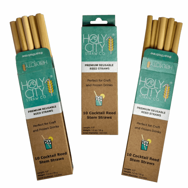 5.5" Jumbo Reed Straws | 10ct. | 3 Pack Bundle - Image 4