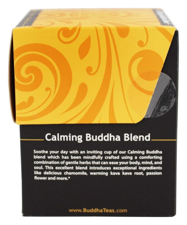 Buddha Teas Calm Buddha Blend 18 Tea Bags (Pack of 6 Boxes) - Image 3
