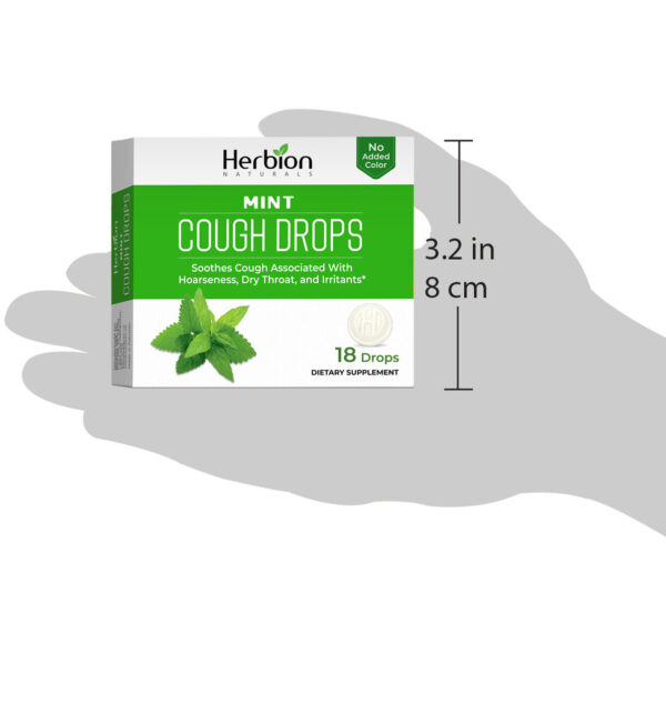 Herbion Naturals Mint Cough Drops 18 Drops - Image 3