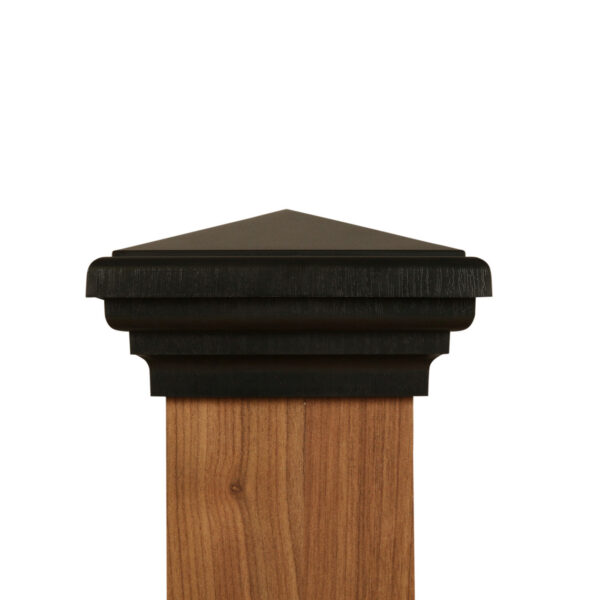 4x4 Post Cap │ Black Pyramid Top