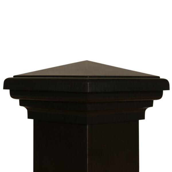 4x4 Post Cap │ Black Pyramid Top - Image 3