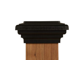 4x4 Post Cap ¦ Black Flat Top