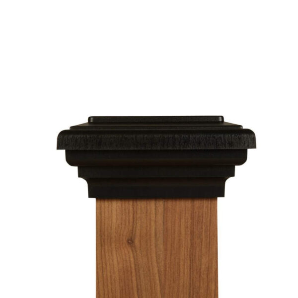 4x4 Post Cap ¦ Black Flat Top