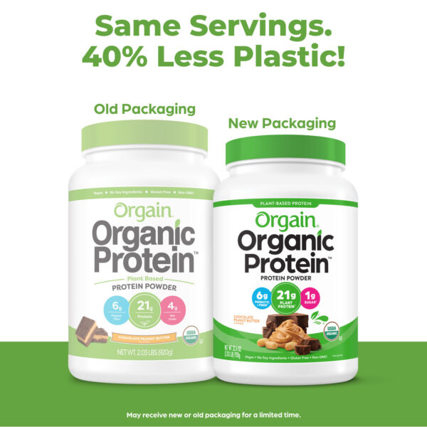 Organic Organic Chocolate Peanut Butter Plant Protein Powder 2.03 lb - Image 4