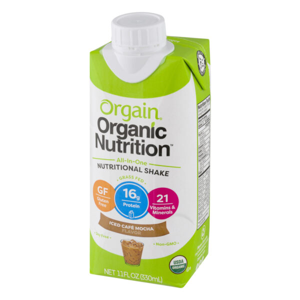 Organic Organic Nutrition Shake Cafe Mocha 4 Cartons (Pack of 3 Boxes) - Image 6