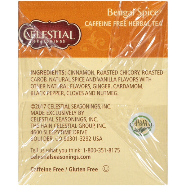 Celestial Seasonings Bengal Spice Herb Tea (6x20 Bags) - Image 3